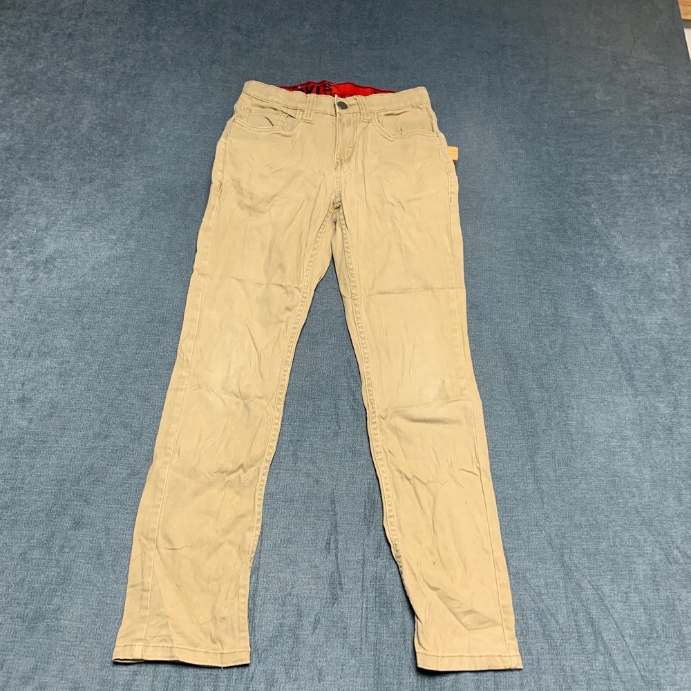 Levi's 511 Straight Pants Boys 10 Beige Twill Comfort Stretch Adjustable Waist